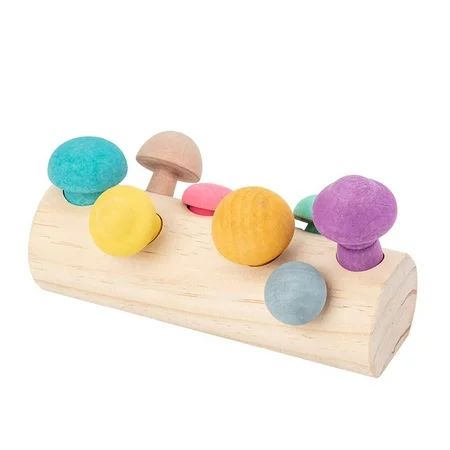 New Arrival Early Childhood Education Cognition Finger Fine Motor Spelling Mushroom Toys Wooden Game | Walmart (US)