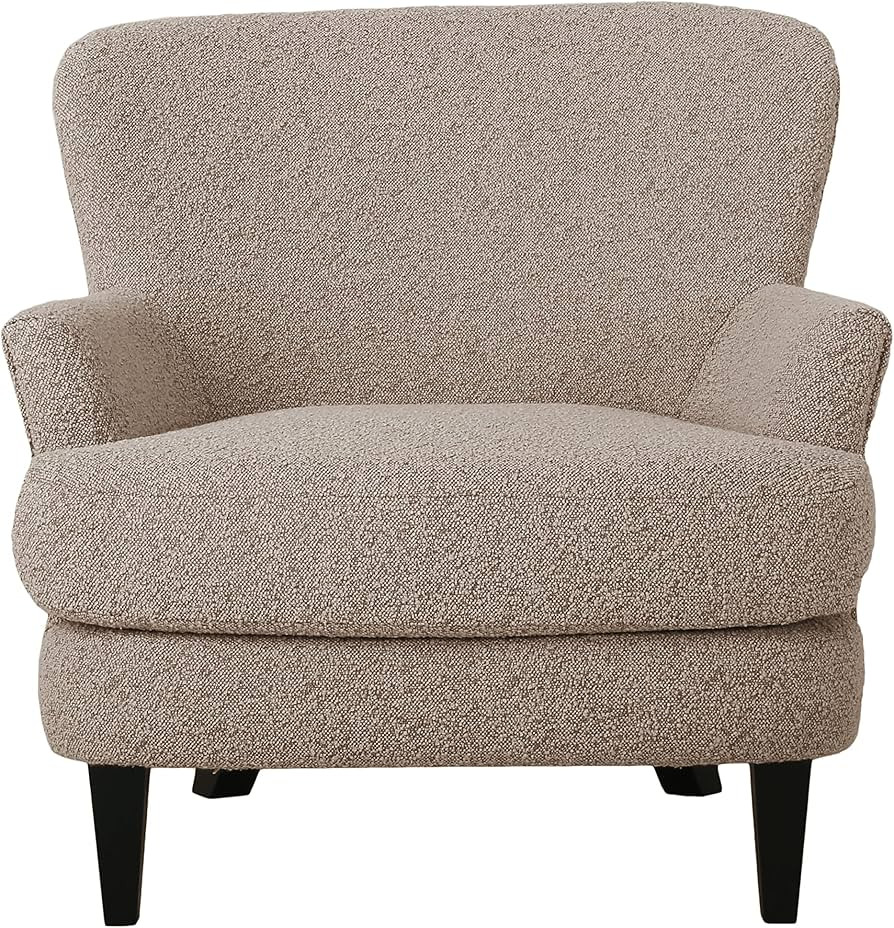 Christopher Knight Home Hartshorn Club Chair, Warm Stone Gray + Matte Black | Amazon (US)