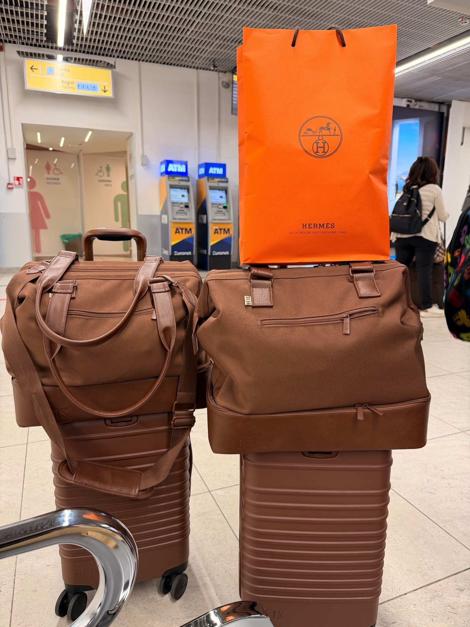 My favorite travel pieces from BEIS, I have the small carry-on, the mini weekender which is great to take as my personal item and also fit some of the handbags I want to bring with me when I travel, the medium check-in suitcase and the big check-in luggage. Totally recommend them! 
@beistravel

#LTKTravel