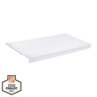 Everbilt 2 ft. x 12 in. Decorative Shelf Cover - White 90315 - The Home Depot | The Home Depot