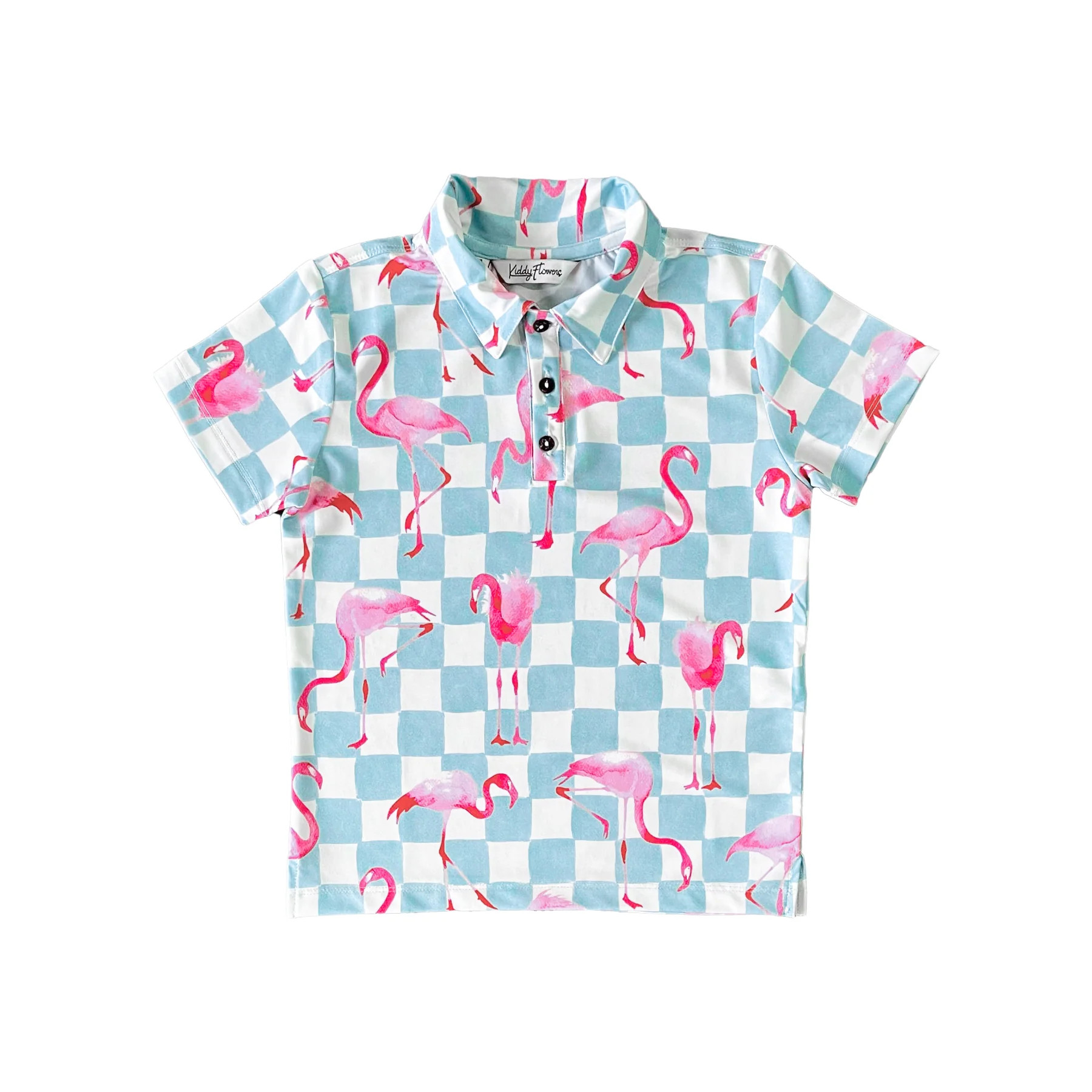 The Flamingo Low - Kids Golf Shirt by Kenny Flowers | Kenny Flowers