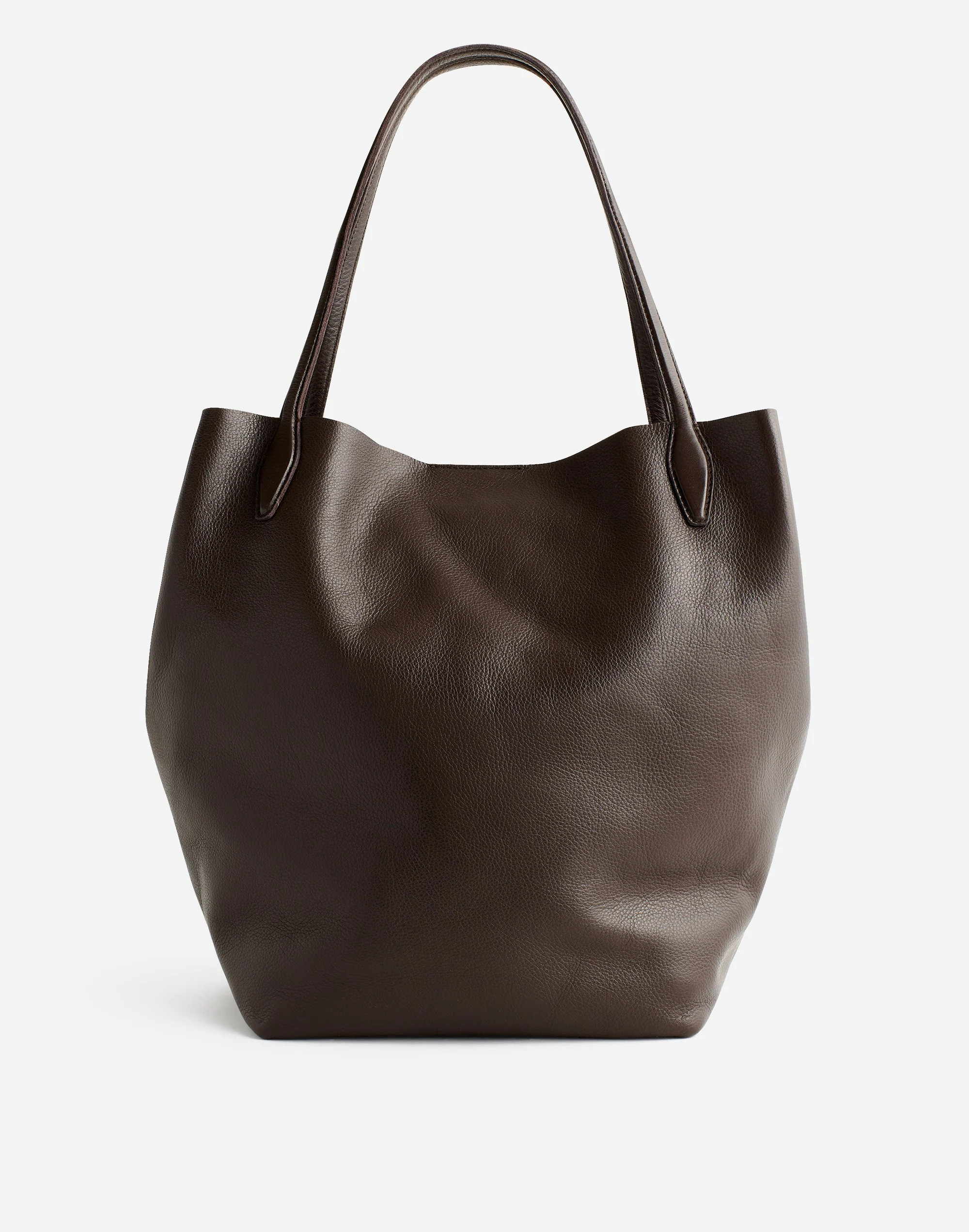 The Oversized Shopper Tote in Soft Grain Leather | Madewell