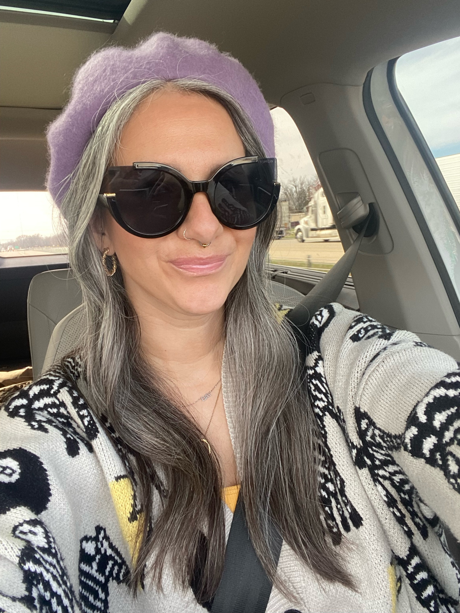 Purple lilac beret . Amazon finds 

#LTKstyletip