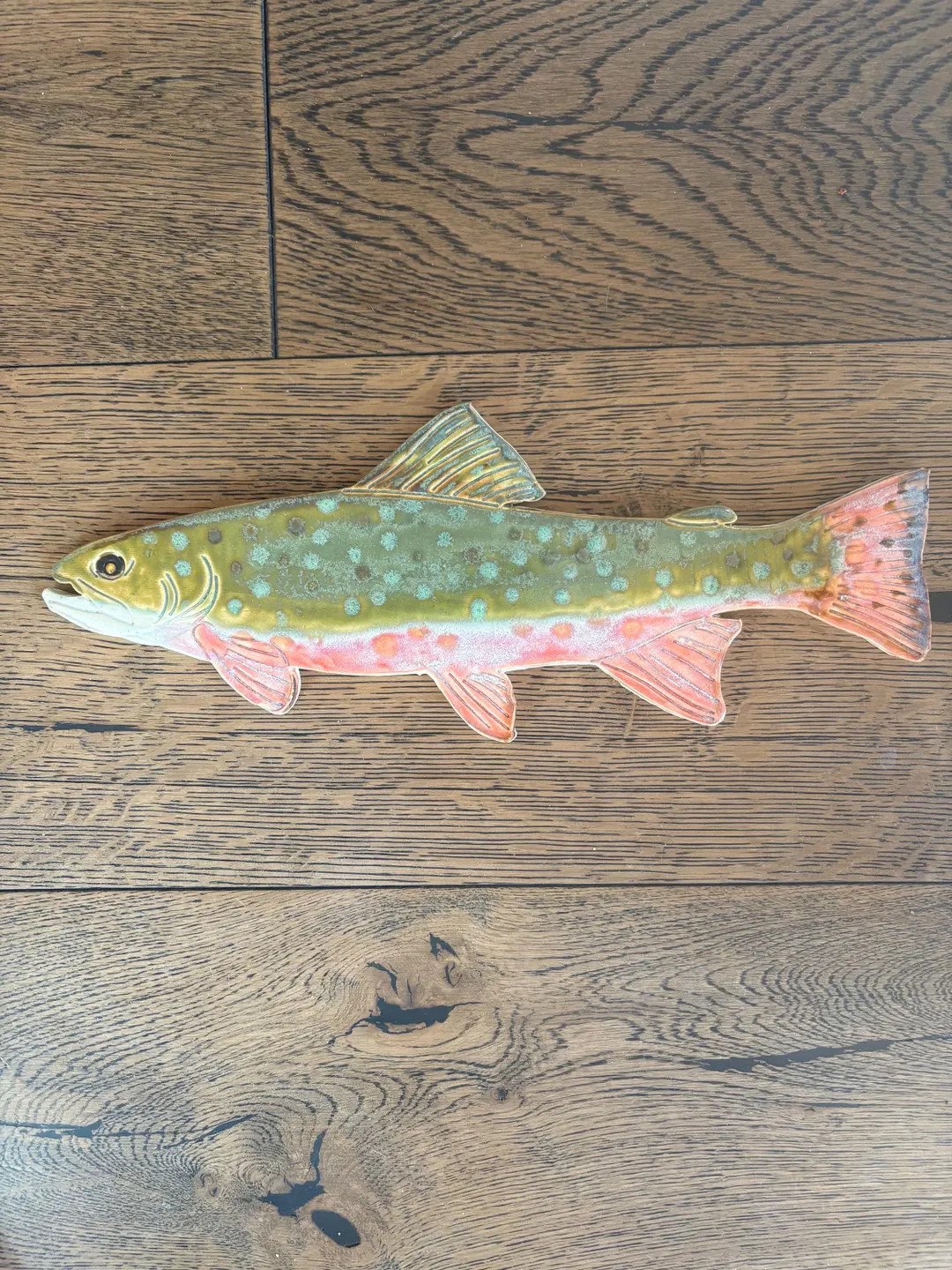 Ceramic Mosaic Brook Trout Fish Wall Tile | Etsy (US)