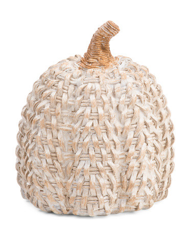 8in Resin Rattan Pumpkin | Fall Decor | T.J.Maxx | TJ Maxx
