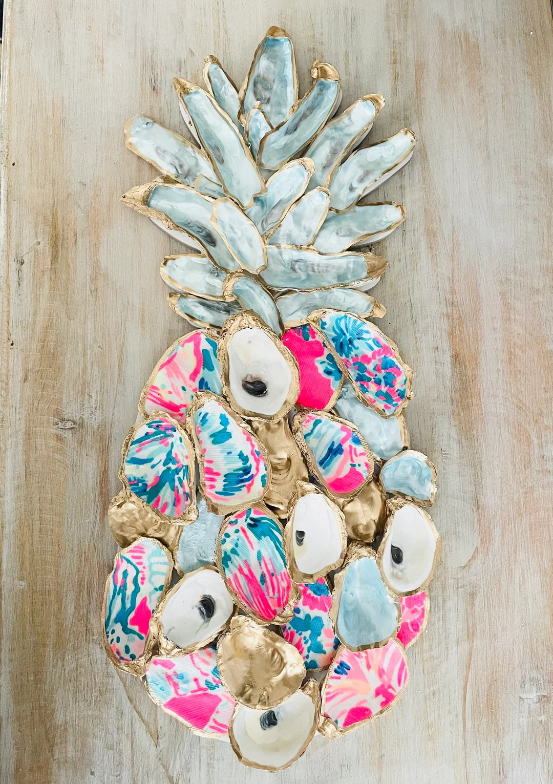 Lilly Inspired Patterned Pineapple - Etsy | Etsy (US)