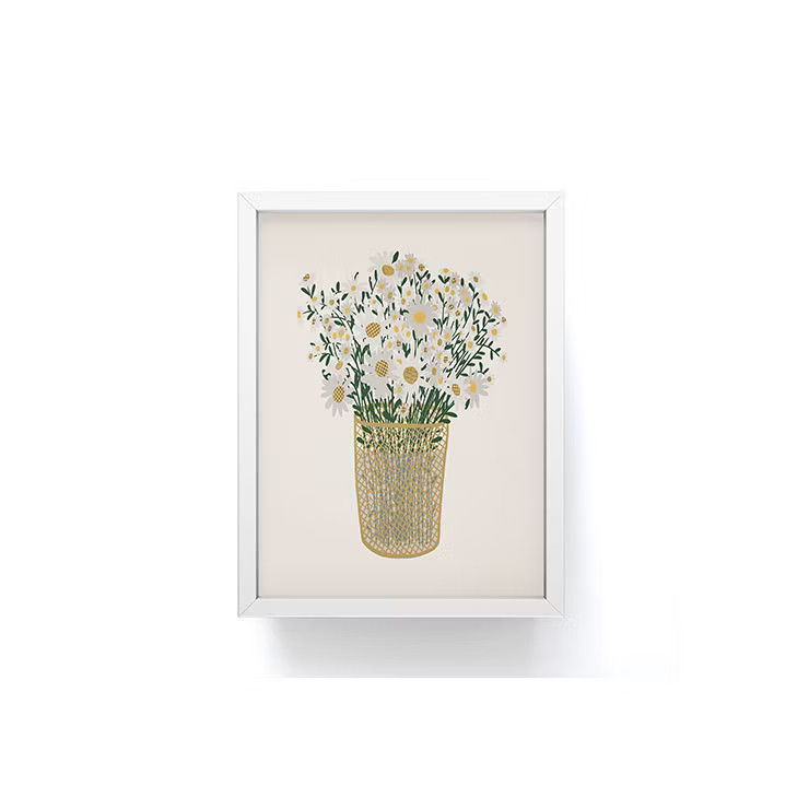 Alisa Galitsyna Sweet As A Daisy Framed Mini Art Print - Society6 | Target