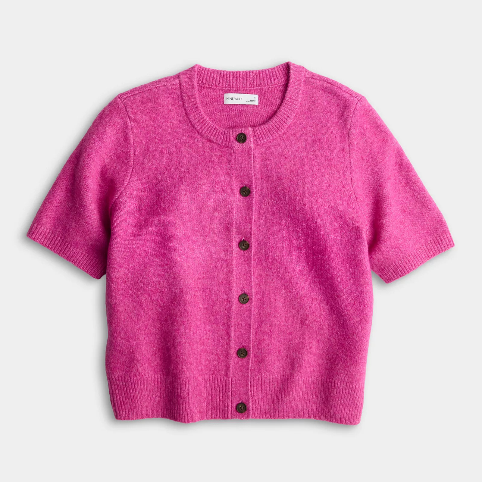 Women's Nine West Short Sleeve Cozy Cardigan Sweater | Kohl's