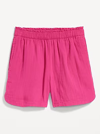 High-Waisted Crinkle Gauze Shorts -- 5-inch inseam | Old Navy (US)