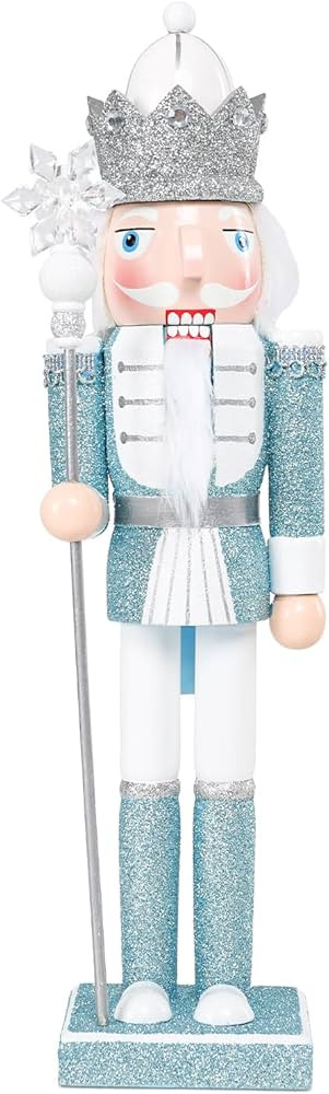 MUMTOP 15 Inch Nutcracker Christmas Decorations, Wooden Nutcracker King Figure Ornament Christmas... | Amazon (US)