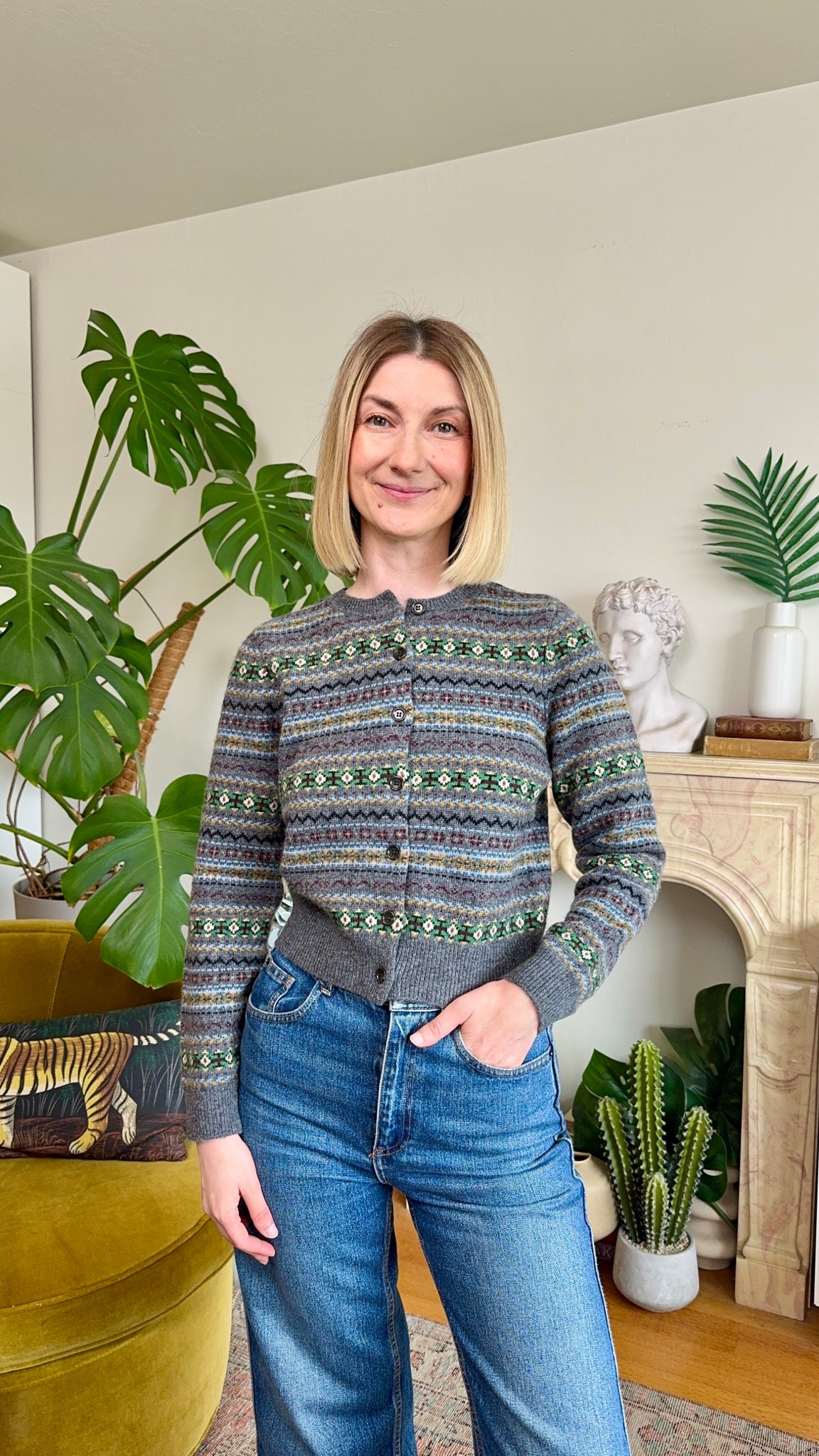 Doen Faustine Cardigan - wool fair isle cardigan ✨ cozy sweater cardigan

#LTKSeasonal #LTKStyleTip