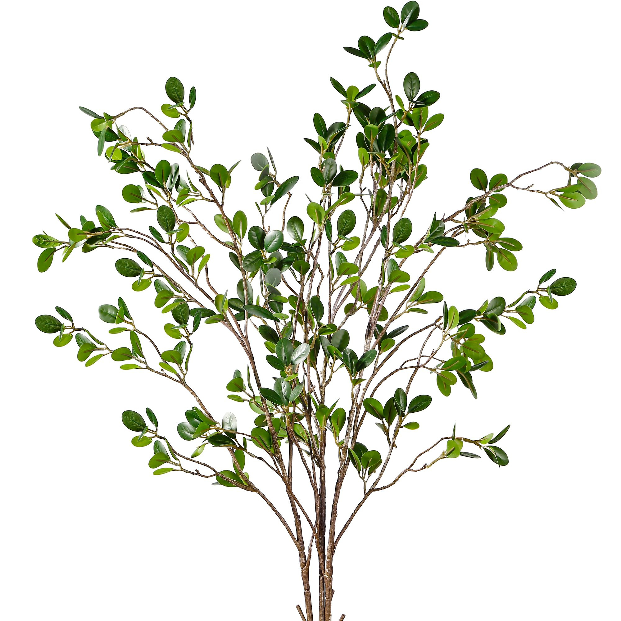 Sggvecsy 43’’ 3Pcs Artificial Ficus Branches Faux Leaf Spray Green Eucalyptus Branches Artifi... | Amazon (US)