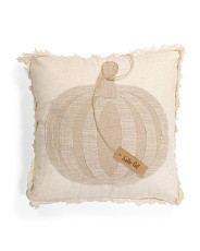 18x18 Textured Pumpkin Pillow | Marshalls