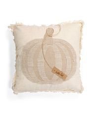 18x18 Textured Pumpkin Pillow | Marshalls