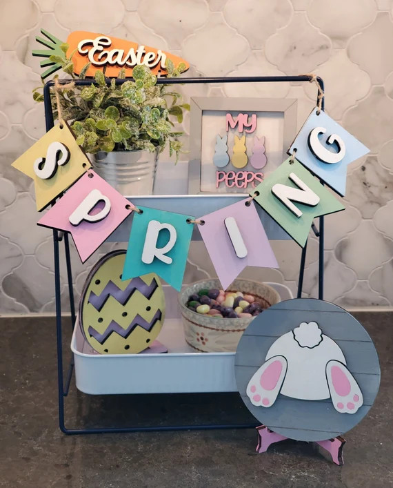 Easter/Spring/Tiered Tray decor/SVG only/Bunny | Etsy (US)