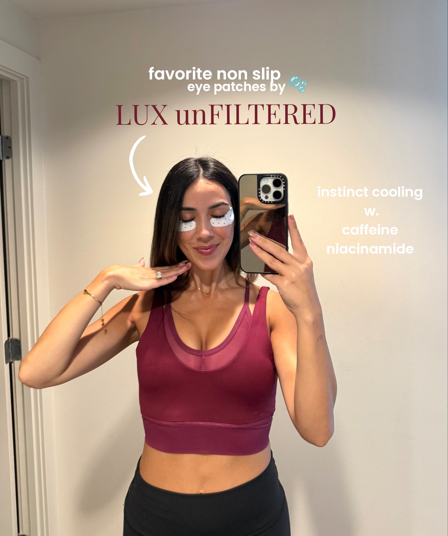 Favorite non slip, cooling eye patches to wear on daily walks, pilates or running errands ☕️🫧 #luxunfiltered #eyepatches #coolingeyepatches #nonslip 

#LTKBeauty #LTKdayinmylife #LTKselfcare