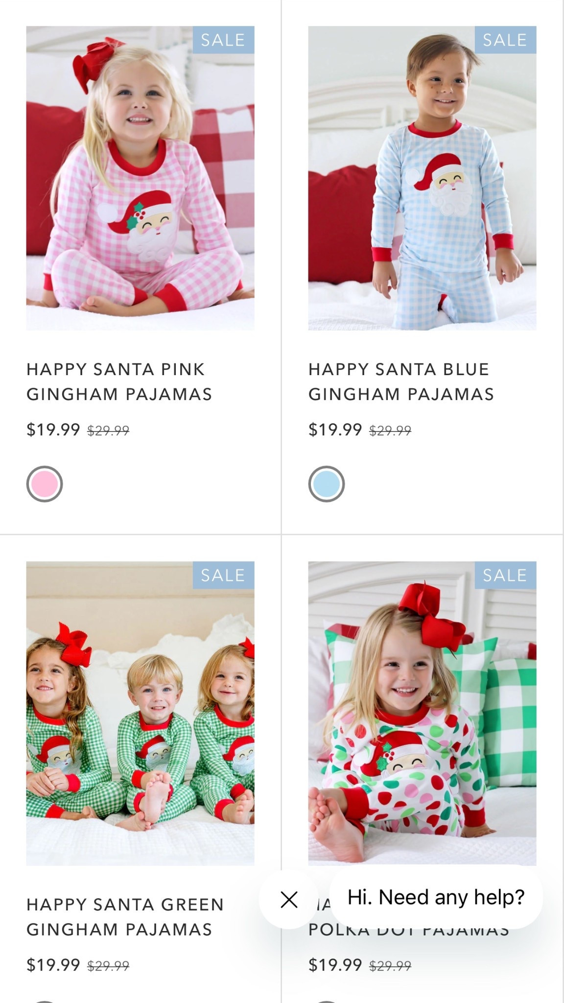 Happy Santa pajamas! On sale! 

#LTKHoliday #LTKKids #LTKSaleAlert