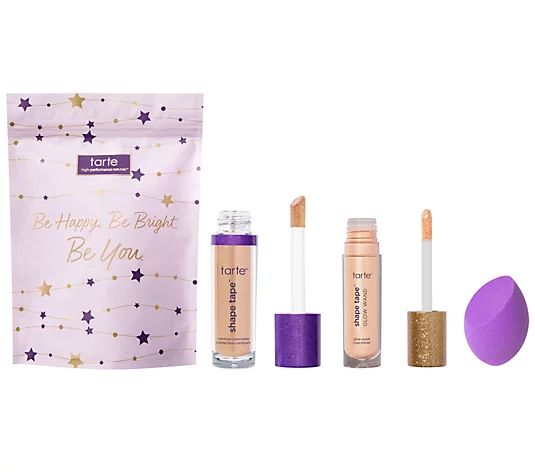 tarte Super-Size Shape Tape Complexion Trio with Gift Bag - QVC.com | QVC