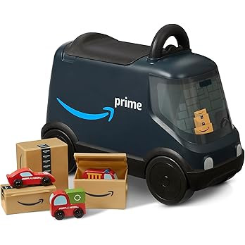 Amazon Delivery Van Ride On Toy for Kids, Blue Toddler Ride on Toy for Ages 2+, Amazon Exclusive | Amazon (US)