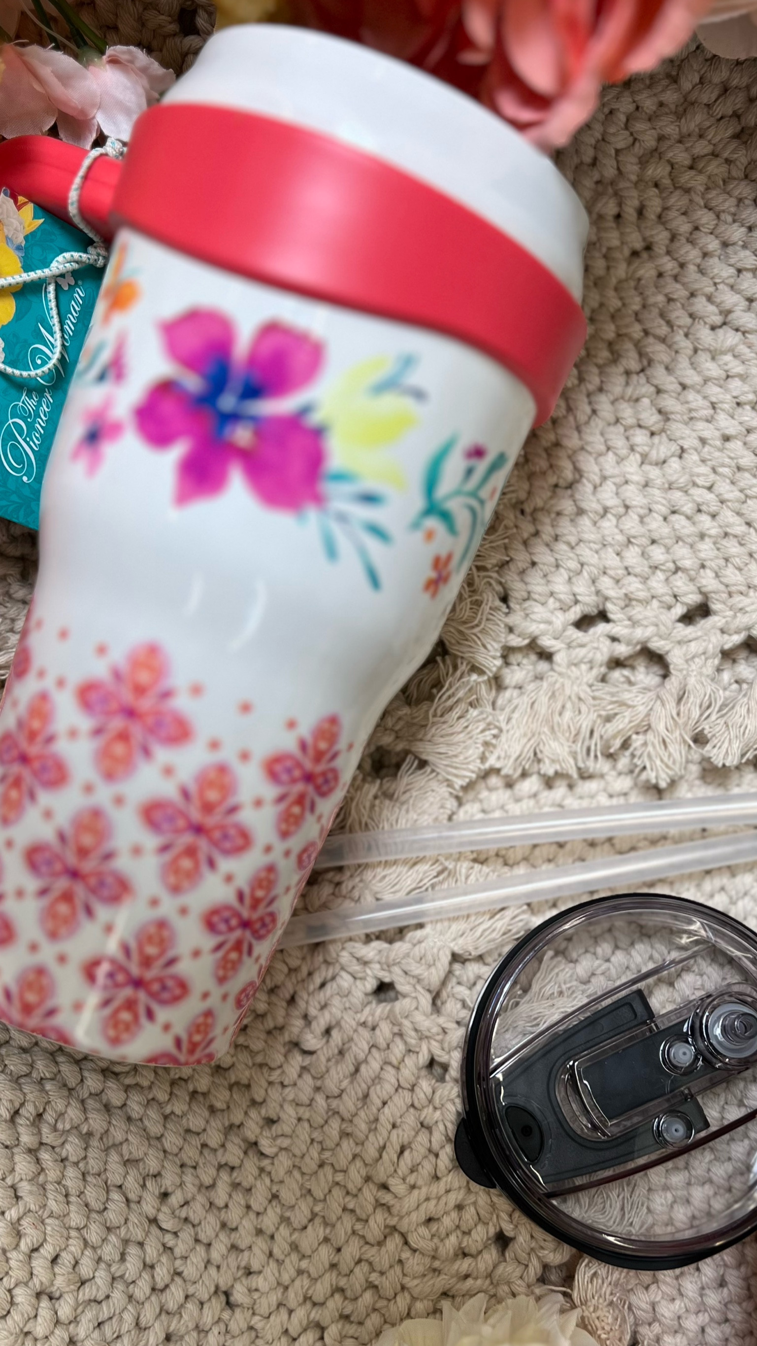 New Pioneer Woman Stainless Steel Tumbler! 

This is a spill proof gift you & your mom would Love!!!!

The seal on this thing is a workout 😂!

Cones with two straws, and a pour spout option! 

Check out the colors! 

#tumblers 

#LTKGiftGuide #LTKunder50 #LTKtravel