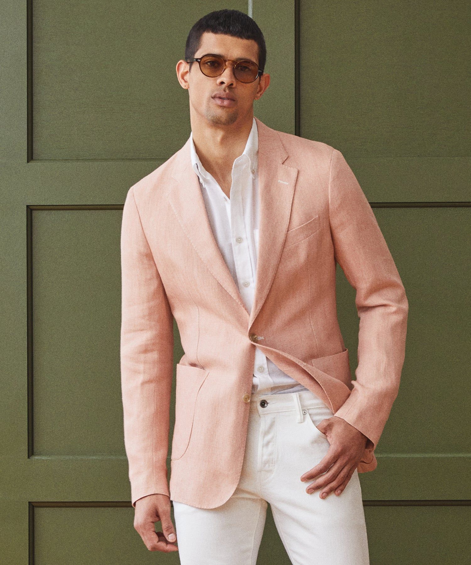 Italian Linen Madison Sport Coat in Pink | Todd Snyder