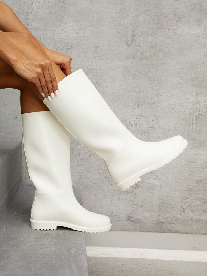 CUCCOO Quty Fashionable High Heel Waterproof Knee-length Rain Boots | SHEIN