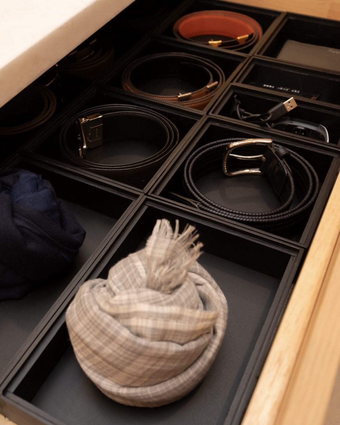 ‘His’ primary closet is full of organizing solutions for accessories. Organized belts, sunglasses, slippers and more at The Radiant Ridge project!

#LTKHome #LTKMens #LTKStyleTip