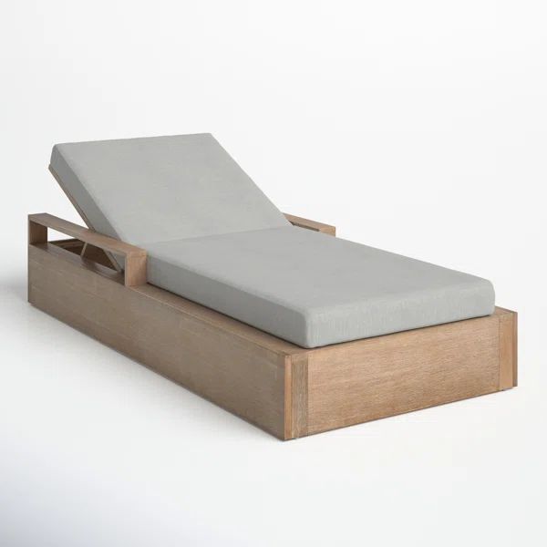 Azul 78.3'' Outdoor Eucalyptus Chaise Lounge | Wayfair North America
