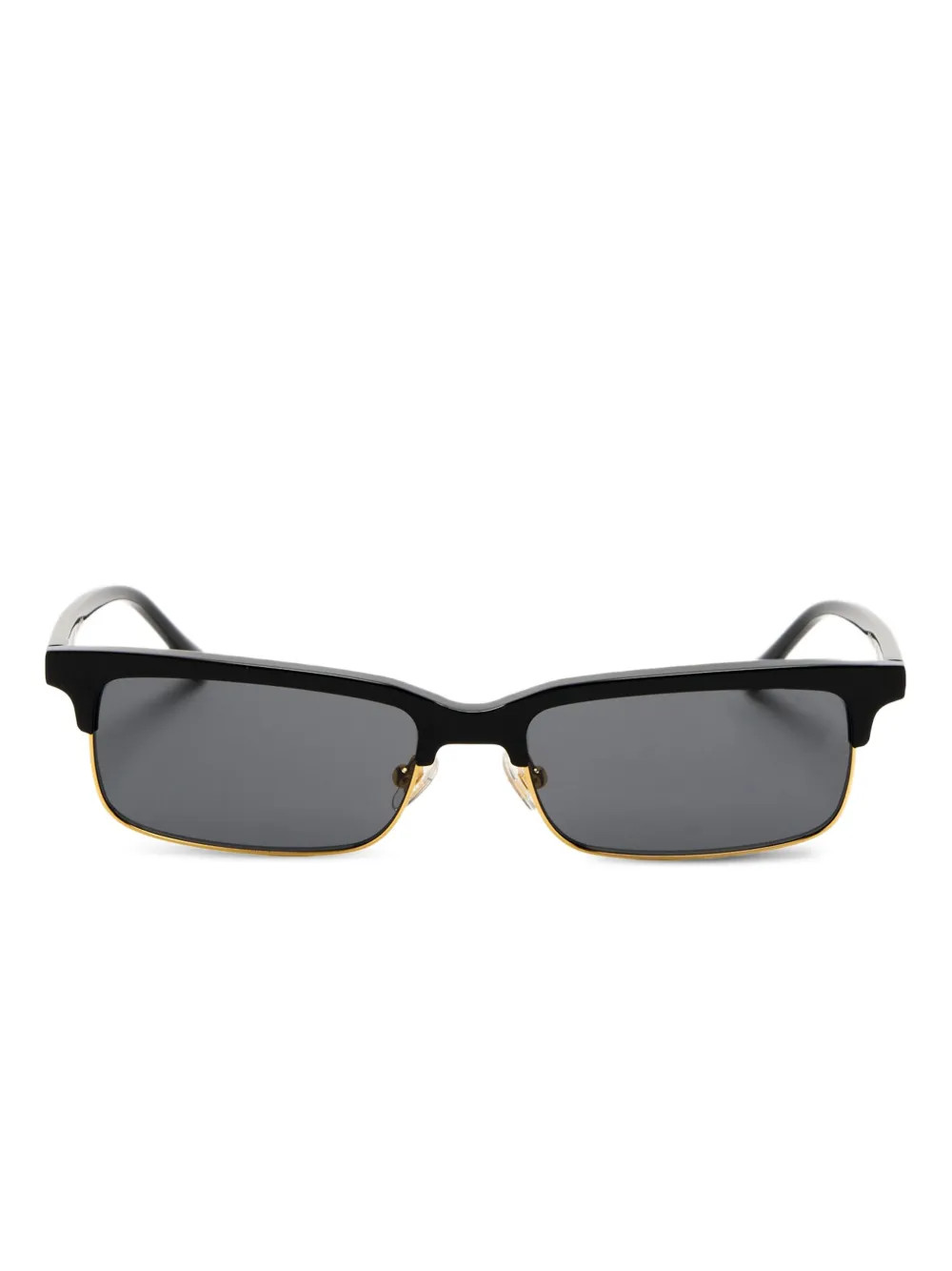 Karen Wazen Iris rectangular-frame Sunglasses | Black | FARFETCH JO | Farfetch Global