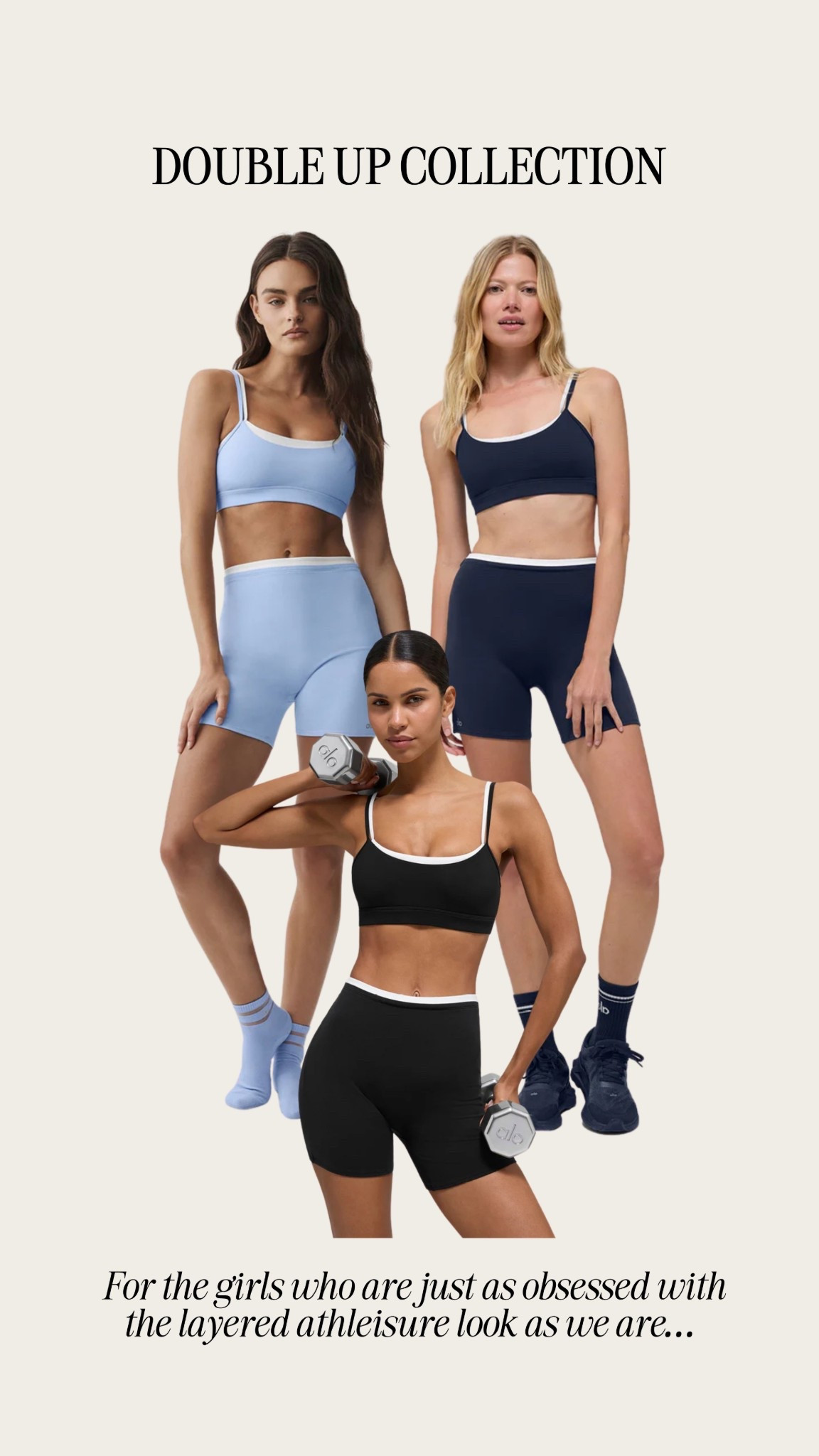For the girls who are just as obsessed with the layered athleisure look as we are… 

@Alo Yoga 