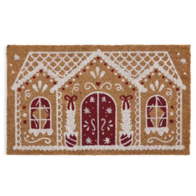 new!North Pole Trading Co. Gingerbread House Indoor Outdoor Rectangular Doormat | JCPenney