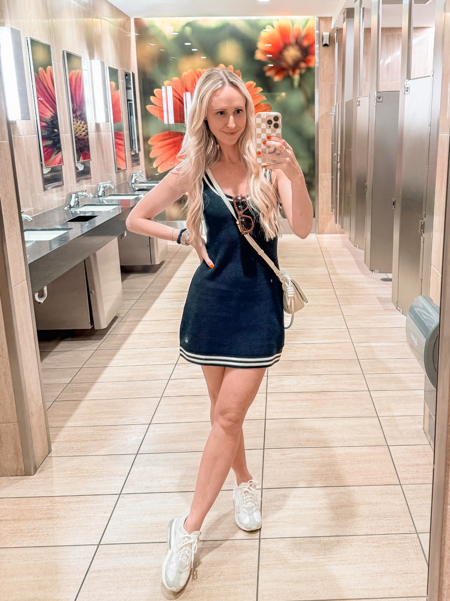 Such a good casual tennis dress for athleisure or running errands I’m wearing a small