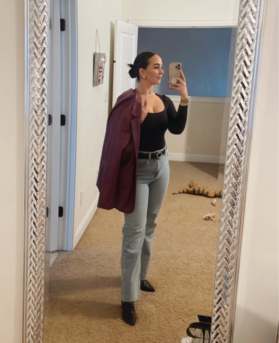 Rainy day work outfit. 💜

#LTKstyletip #LTKworkwear