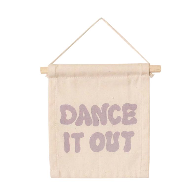 Dance It Out  - Mini Wall Hanging | Canvas Flag | Wooden Dowel | Small Wall Banner | Wall Quote |... | Etsy (US)