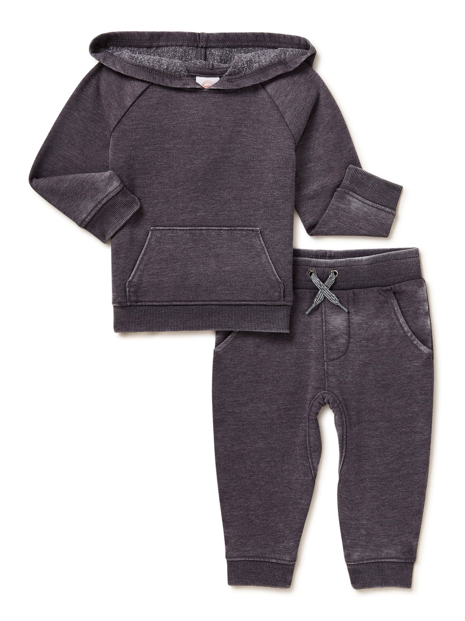 Wonder Nation Baby and Toddler Unisex Athleisure Outfit Set, 2-Piece, Sizes 12M-5T - Walmart.com | Walmart (US)