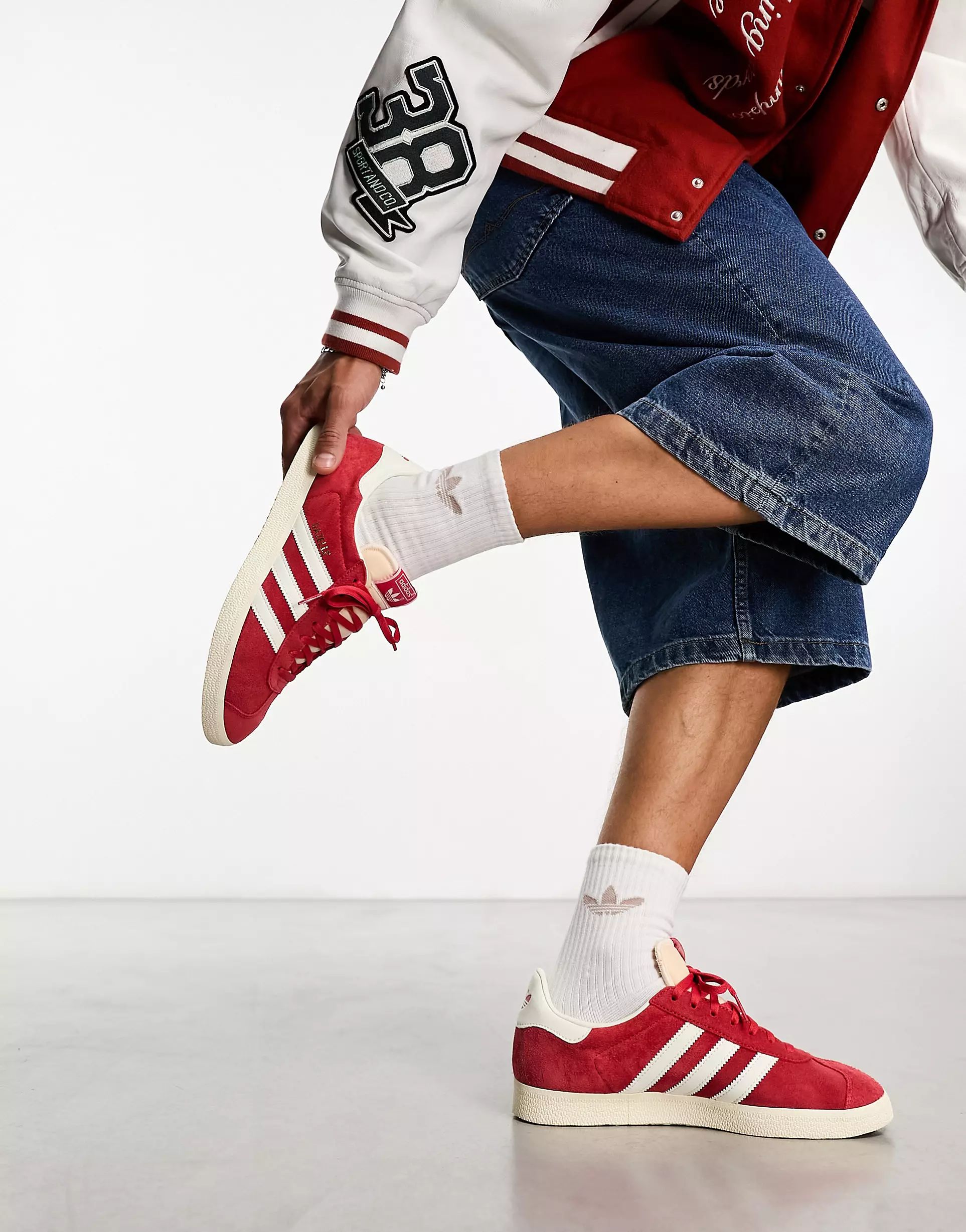 adidas Originals - Gazelle - Sneakers mirtillo rosso/bianco | ASOS (Global)