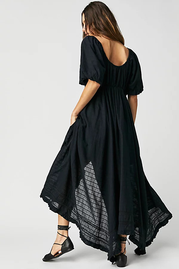 On My Level Maxi Dress by Free People, Black Combo, XL | Free People (Global - UK&FR Excluded)
