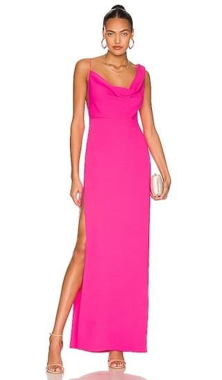 Pink Gown | Hot Pink Dress | summer cocktail dress summer cocktail dress summer dresses 2022 | Revolve Clothing (Global)