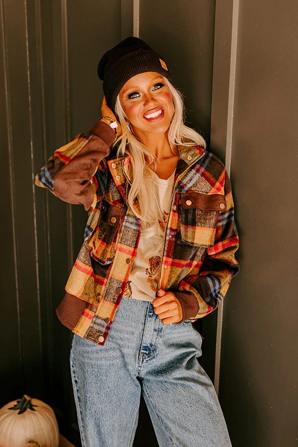 Mountain View Plaid Jacket | Impressions Online Boutique