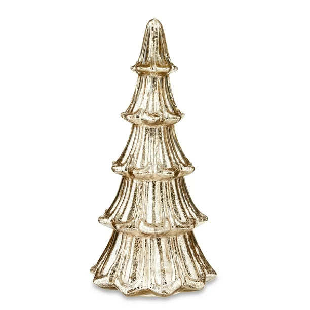 My Texas House Gold Glass Tree Decoration, 15 inch - Walmart.com | Walmart (US)