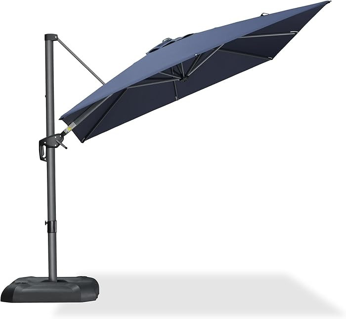 PURPLE LEAF 8 Feet Patio Umbrella Outdoor Cantilever Square Umbrella Aluminum Offset Umbrella wit... | Amazon (US)