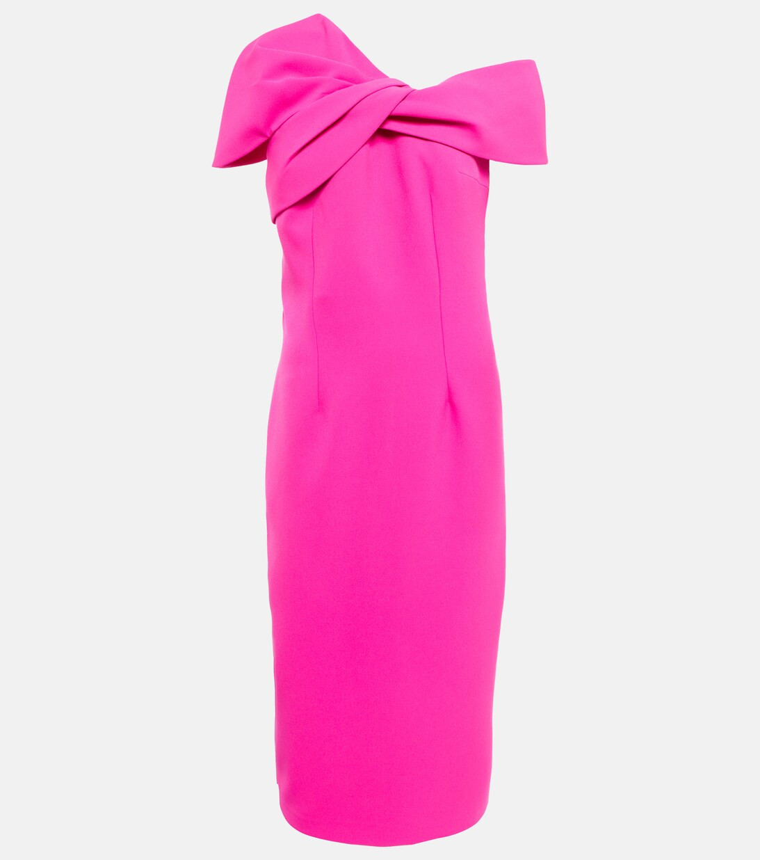 One-shoulder crêpe midi dress | Mytheresa (US/CA)