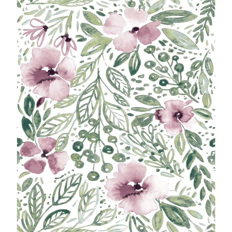 Alazar Peel & Stick Floral Roll | Wayfair North America