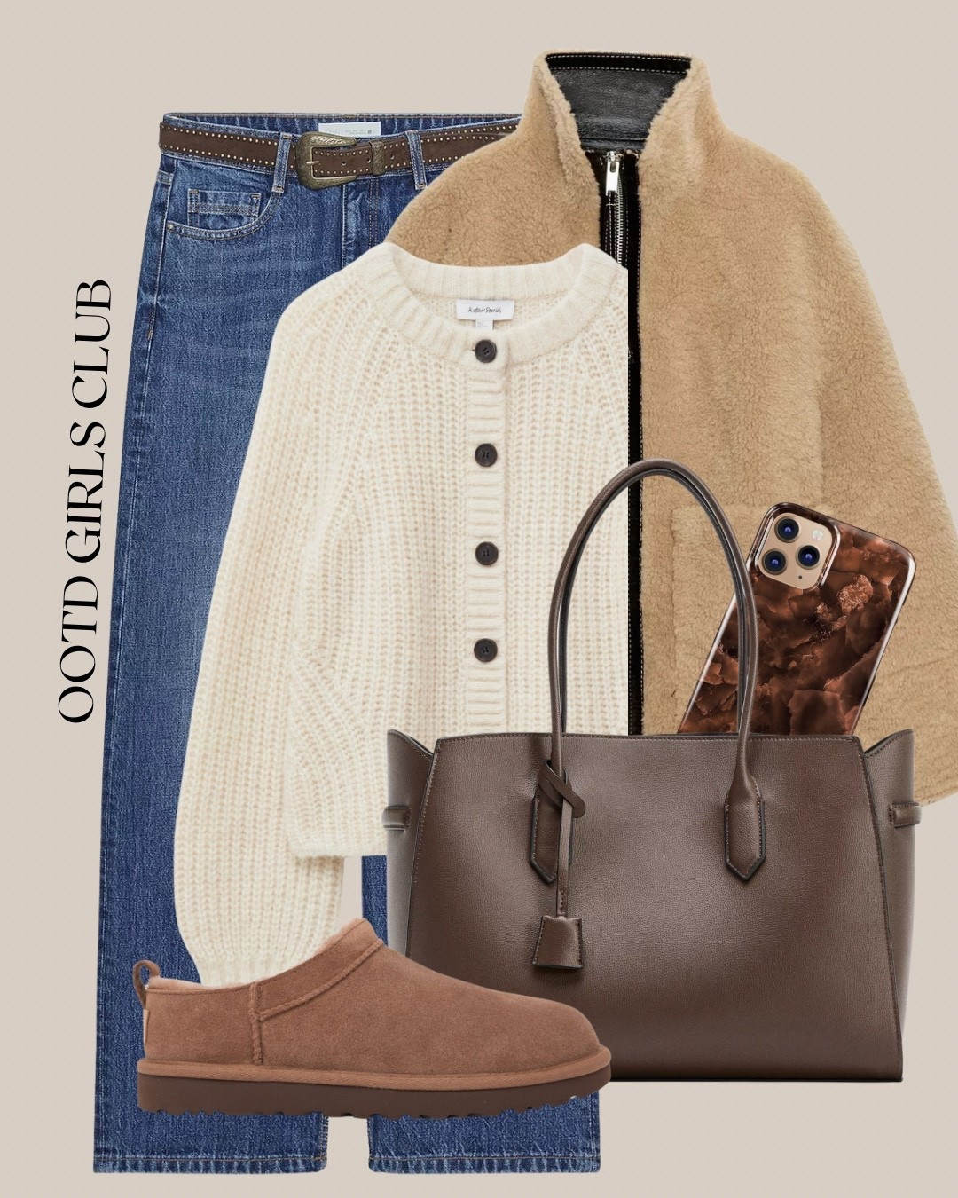 Faux shearling jacket styling 

#LTKautumn #LTKwinter #LTKeurope