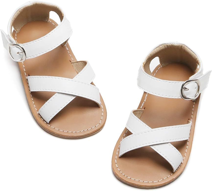 Kiderence Toddler Girls Slides Sandals Kids Sandals Little Girls Baby Girls Shoes | Amazon (US)