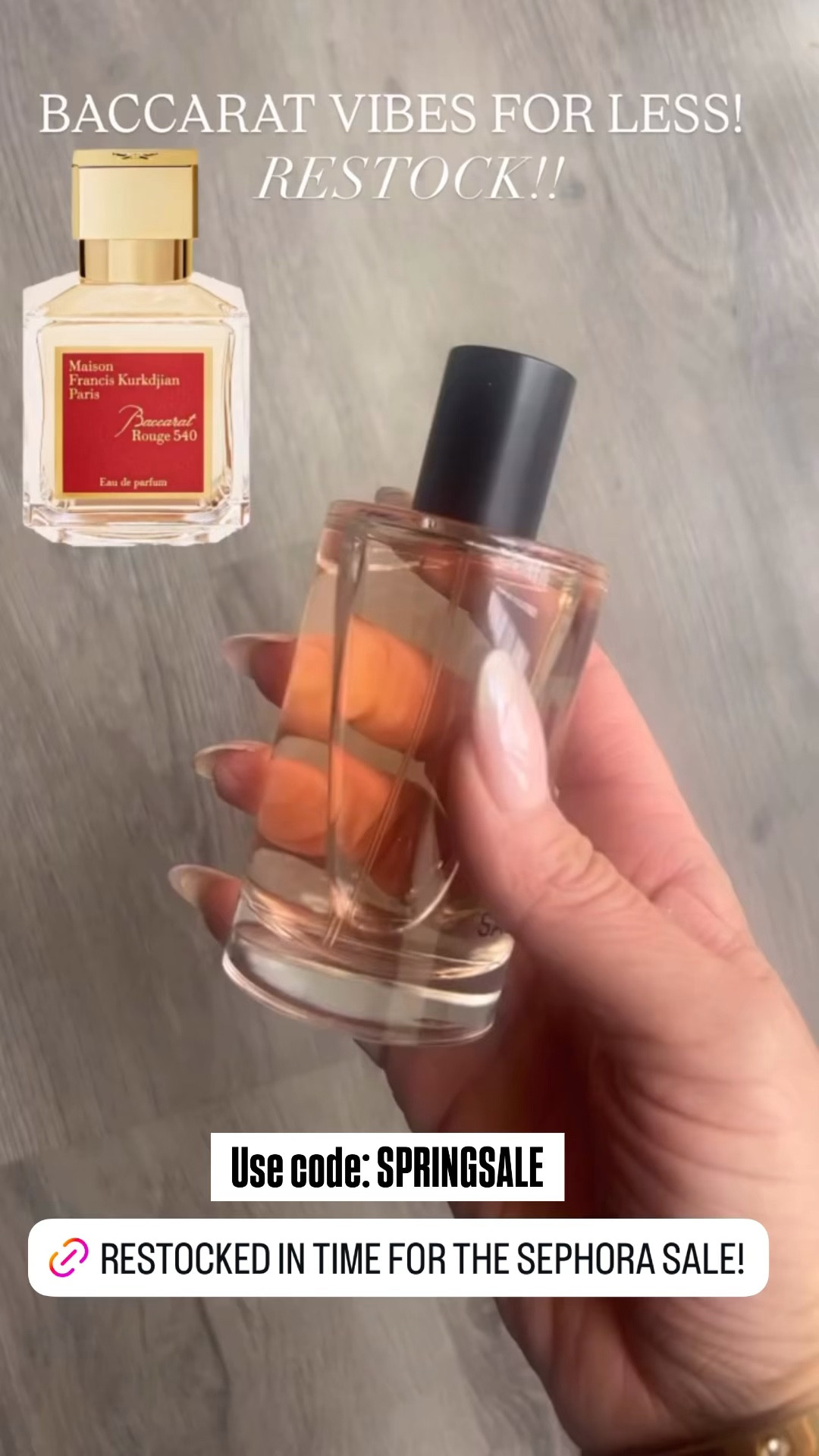 Sephora Savings Event is here!! The sale is LIVE now for Rouge members!! Baccarat inspired fragrance for less is back in stock! I own and love the boujie perfume Baccarat Rouge 540 and this smells almost identical! I love them both!! @Sephora #LaidbackLuxeLife

Hey Beautiful! Feel free to comment on this post if you have any questions! 🫶🏽

Follow me for more fashion finds, beauty faves, lifestyle, home decor, sales and more! So glad you’re here!! XO, Karma

#LTKBeauty #LTKSaleAlert