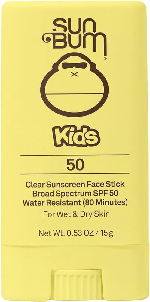 Sun Bum Kids SPF 50 Clear Sunscreen Face Stick | Wet or Dry Application | Reef Friendly (Octinoxa... | Amazon (US)