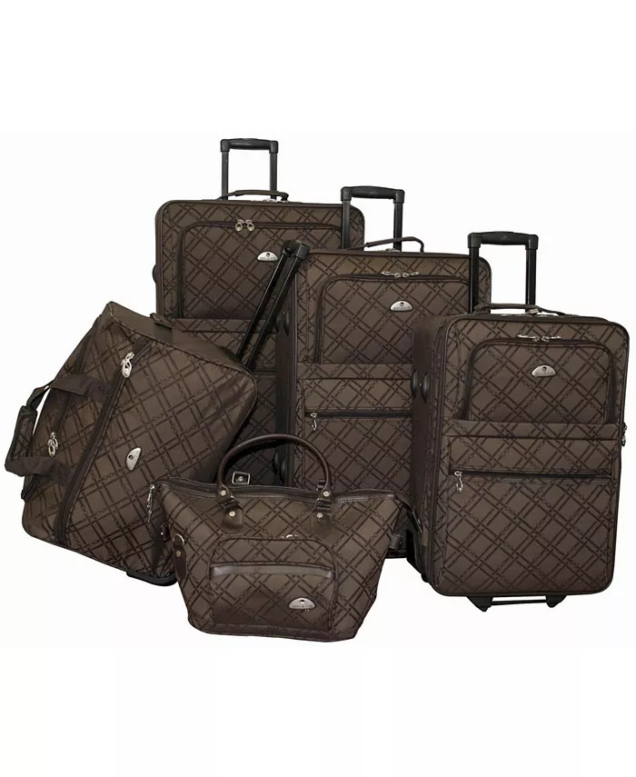 Pemberly Buckles 5 Piece Luggage Set | Macy's
