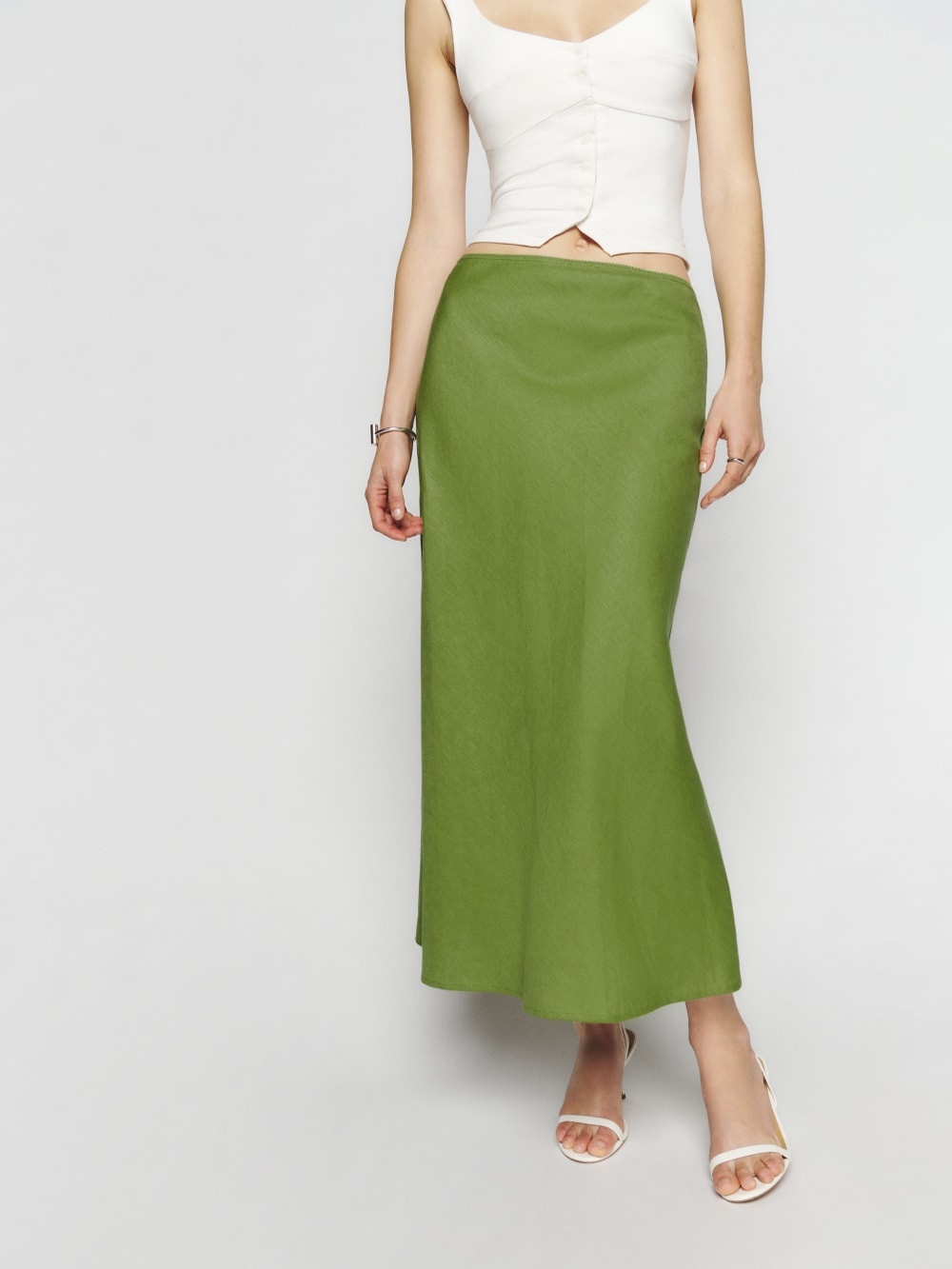 Layla Linen Skirt | Reformation (Global)