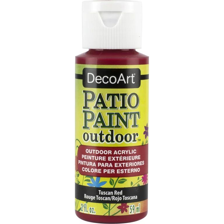 DecoArt Patio Paint, 2 oz., Tuscan Red | Walmart (US)